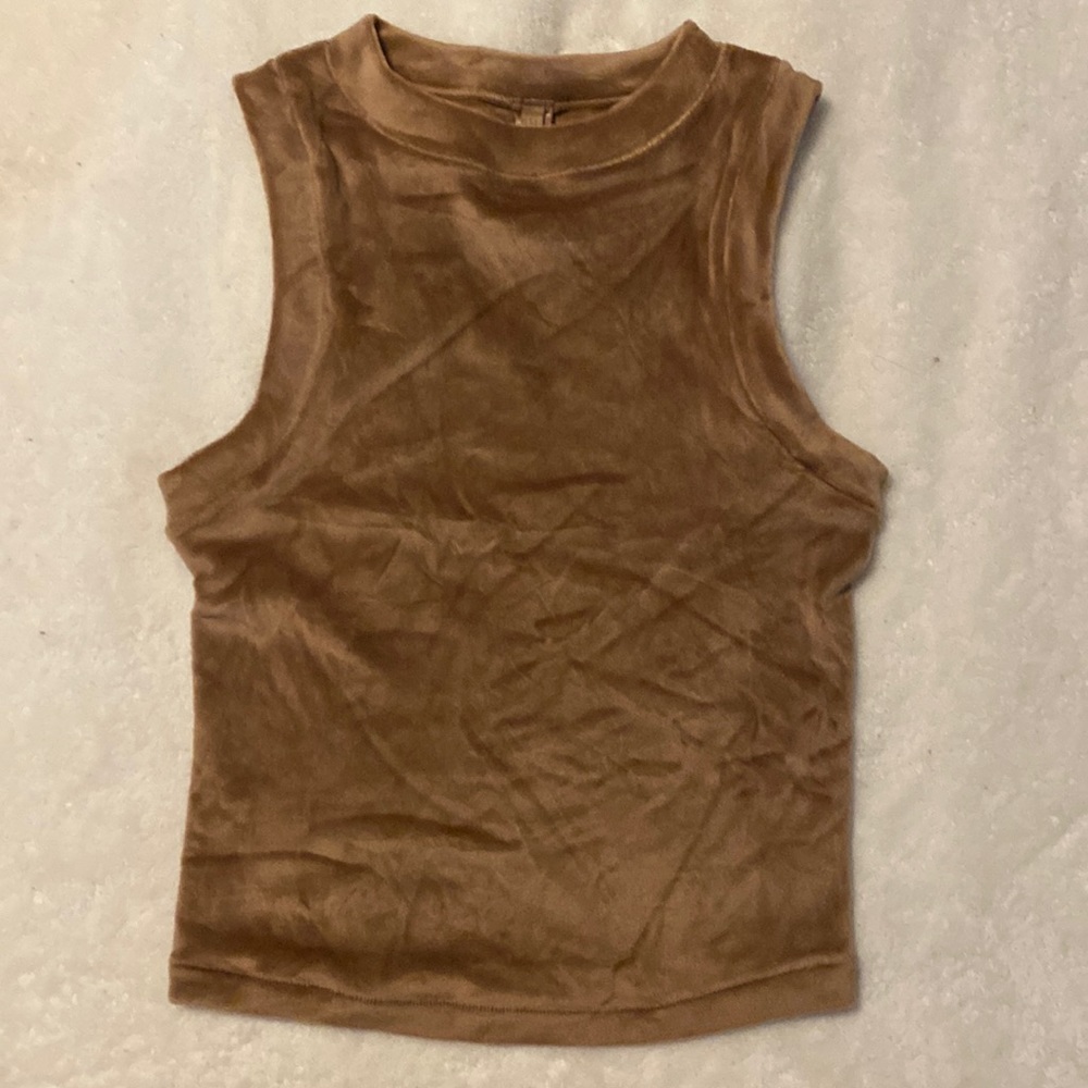 SKIMS velour tank top